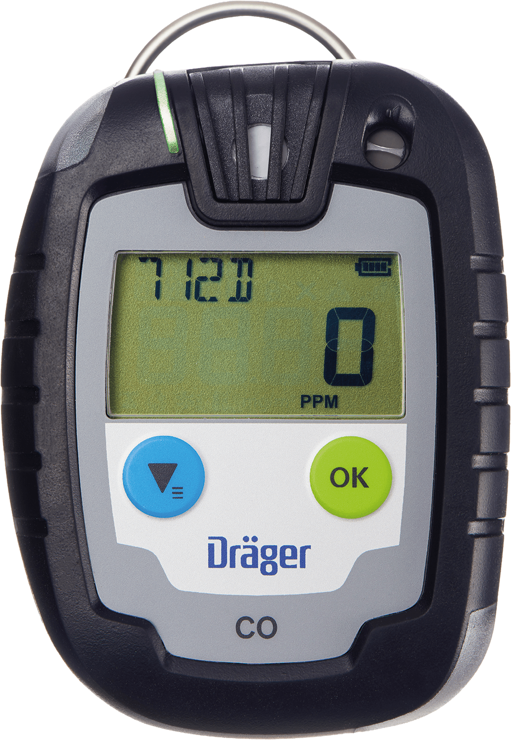 Dräger Pac 6000 Ein-Gaswarngerät - mit CO-, H2S-, O2- oder SO2-Sensor - mit Echtzeit-Anzeige - 2 Jahre Laufzeit