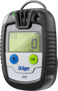Dräger Pac 6500 Ein-Gaswarngerät - mit CO-, H2S-, O2- oder SO2-Sensor - mit Echtzeit-Anzeige - unbegrenzte Laufzeit