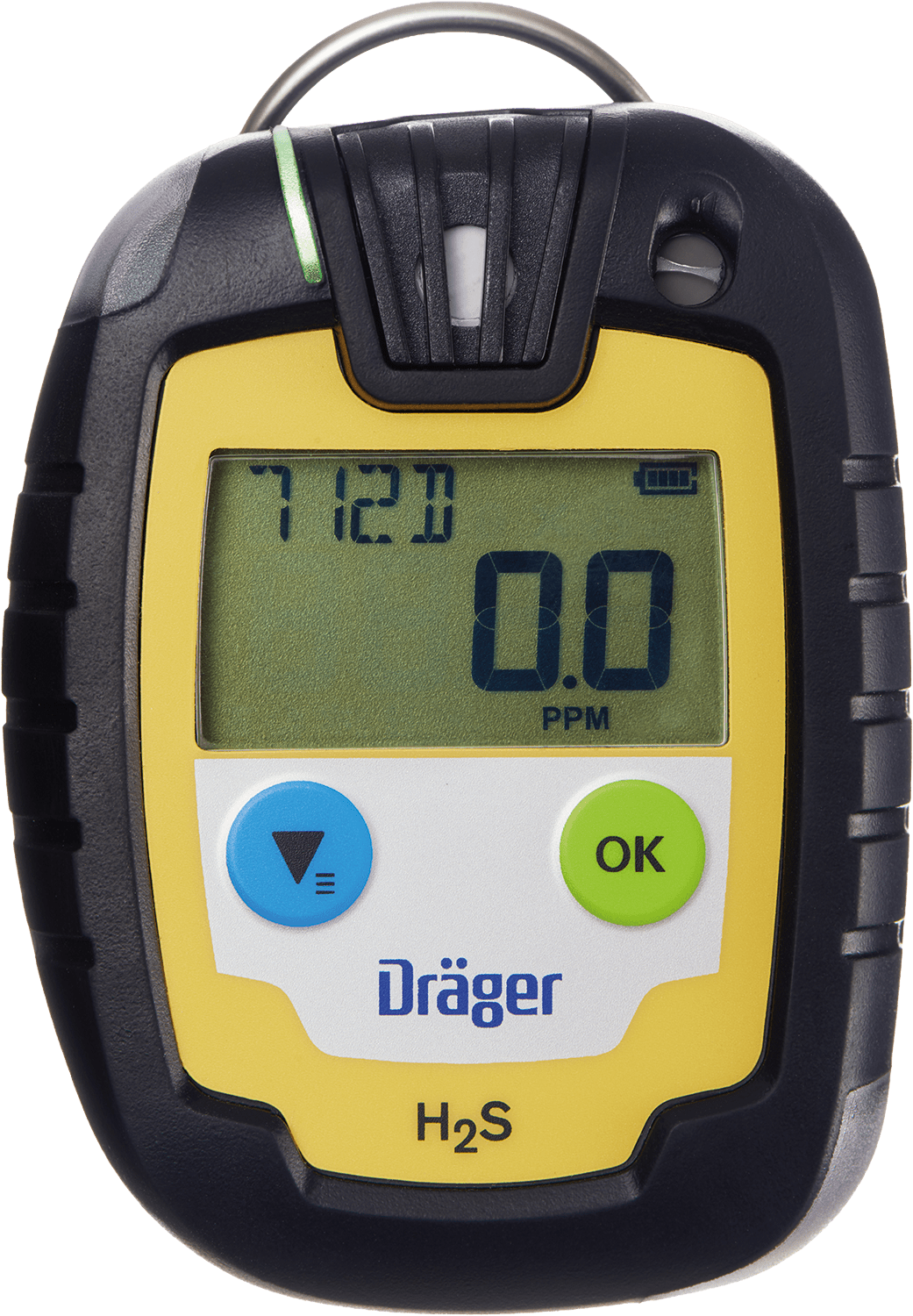 Dräger Pac 6000 Ein-Gaswarngerät - mit CO-, H2S-, O2- oder SO2-Sensor - mit Echtzeit-Anzeige - 2 Jahre Laufzeit