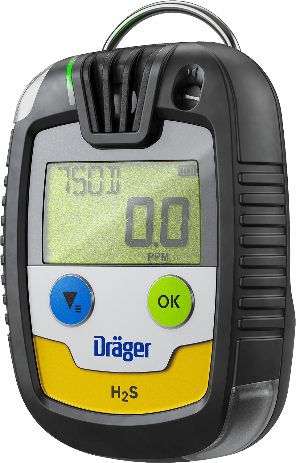 Dräger Pac 6500 Ein-Gaswarngerät - mit CO-, H2S-, O2- oder SO2-Sensor - mit Echtzeit-Anzeige - unbegrenzte Laufzeit
