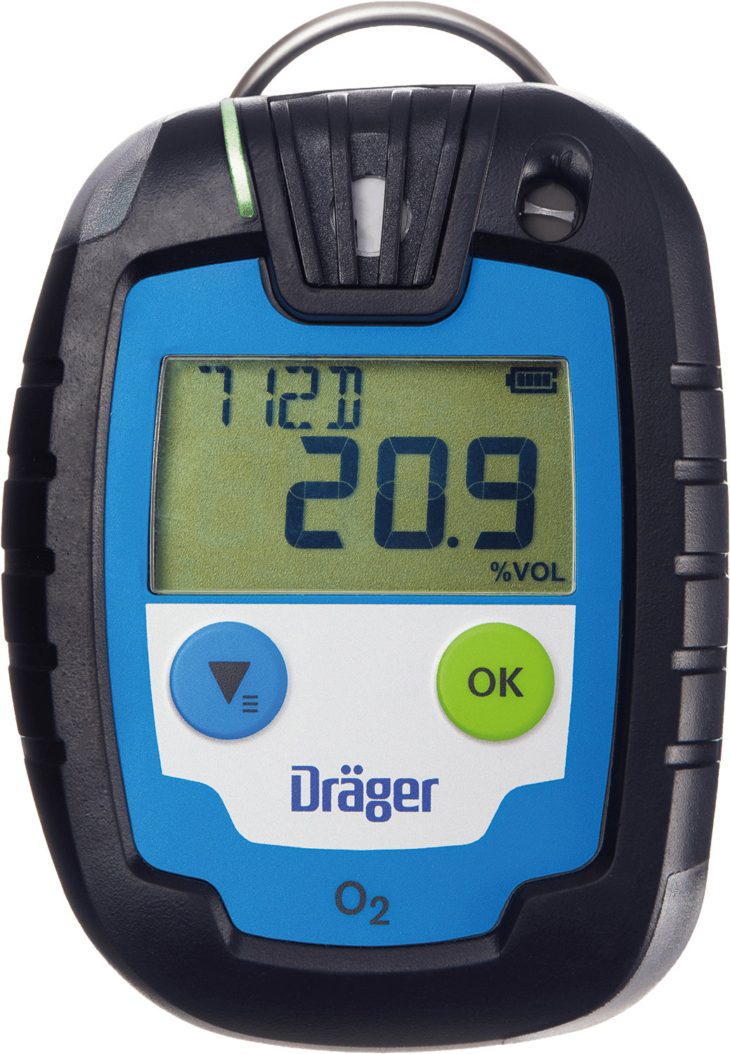 Dräger Pac 6000 Ein-Gaswarngerät - mit CO-, H2S-, O2- oder SO2-Sensor - mit Echtzeit-Anzeige - 2 Jahre Laufzeit