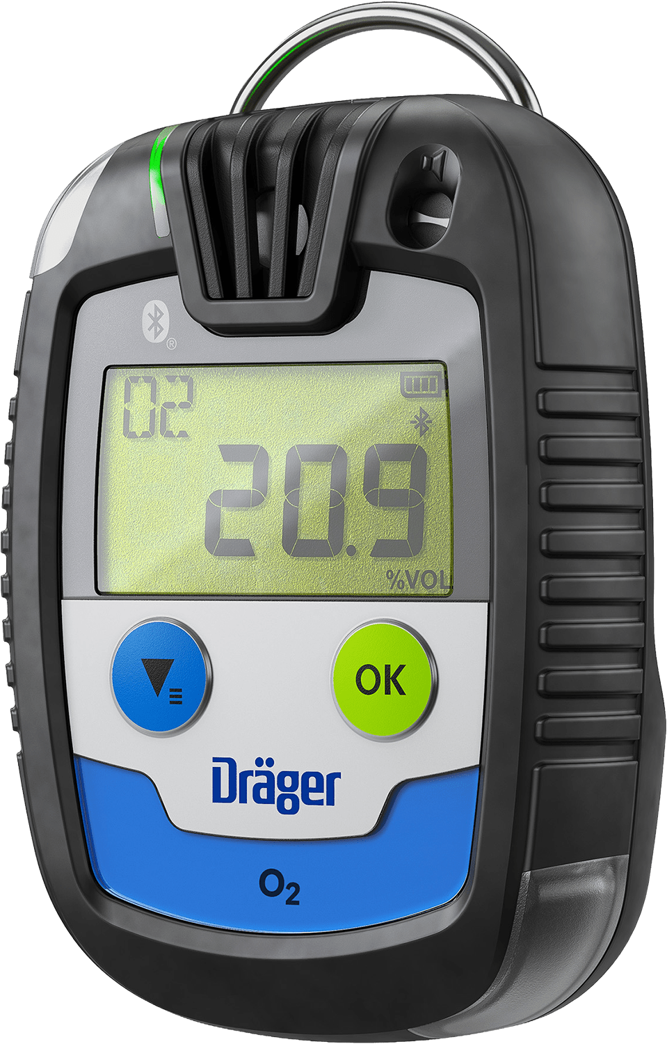 Dräger Pac 6500 Ein-Gaswarngerät - mit CO-, H2S-, O2- oder SO2-Sensor - mit Echtzeit-Anzeige - unbegrenzte Laufzeit