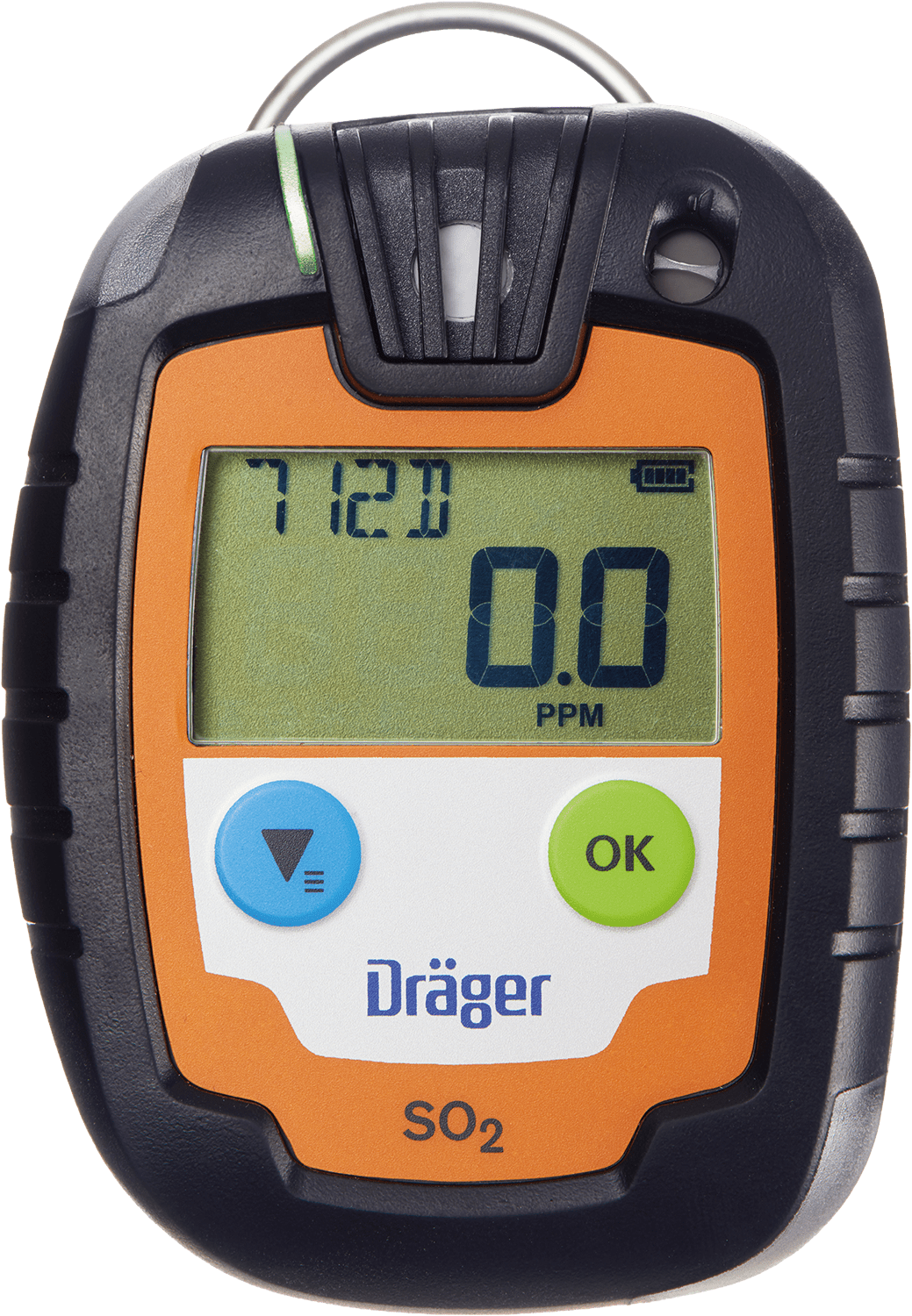 Dräger Pac 6000 Ein-Gaswarngerät - mit CO-, H2S-, O2- oder SO2-Sensor - mit Echtzeit-Anzeige - 2 Jahre Laufzeit