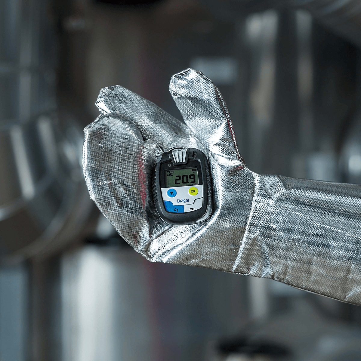 Dräger Pac 8500 Zwei-Gaswarngerät - mit CO-, H2-CP-, H2S- oder O2-Sensor - mit Echtzeit-Anzeige - unbegrenzte Laufzeit