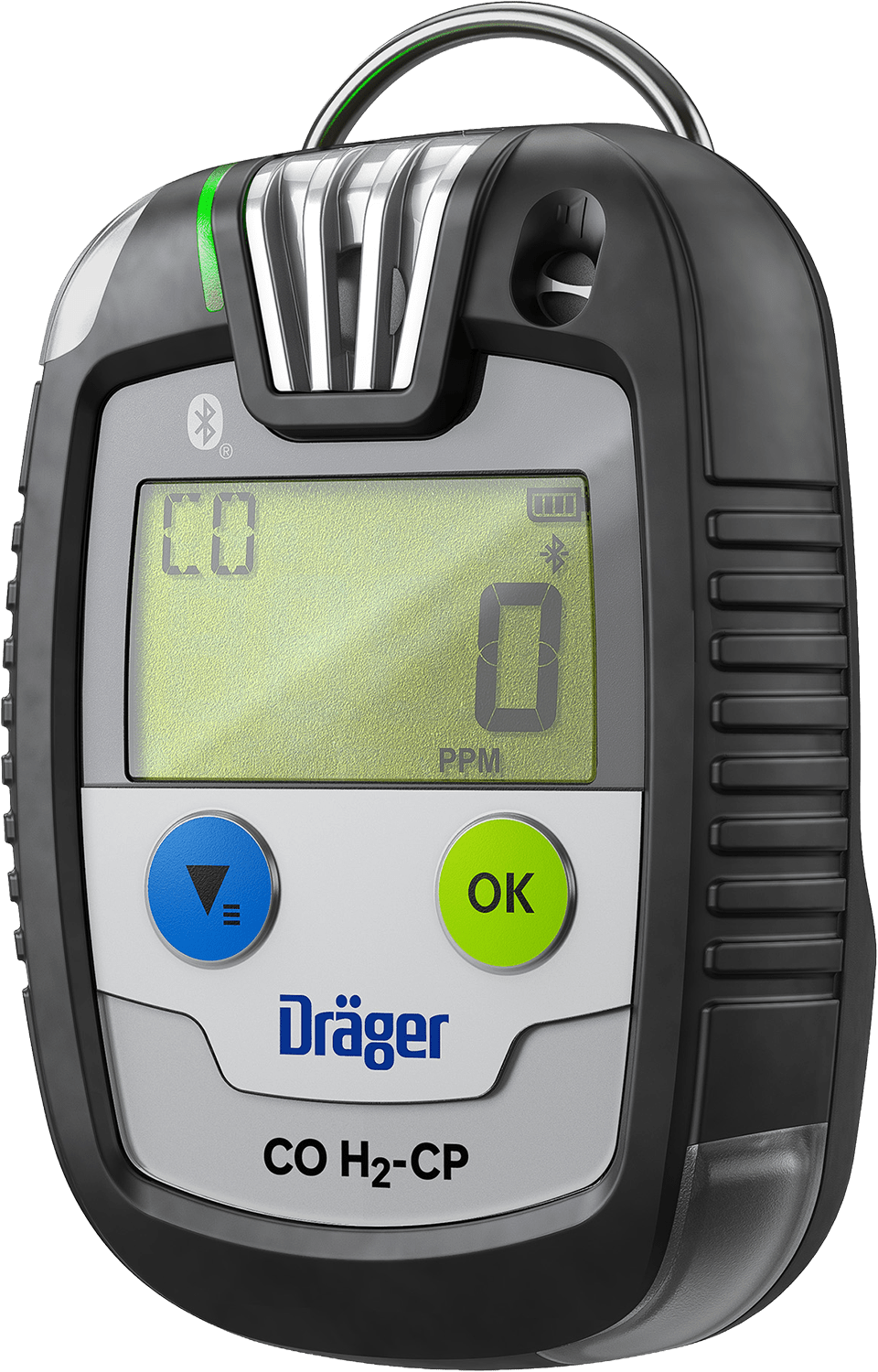 Dräger Pac 8500 Zwei-Gaswarngerät - mit CO-, H2-CP-, H2S- oder O2-Sensor - mit Echtzeit-Anzeige - unbegrenzte Laufzeit