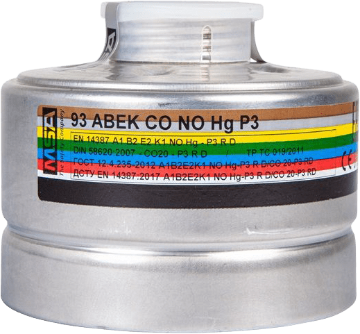 MSA Gas-, Partikel- oder Kombinationsfilter mit EN148-1-Gewindeanschluss, versch. Filterklassen