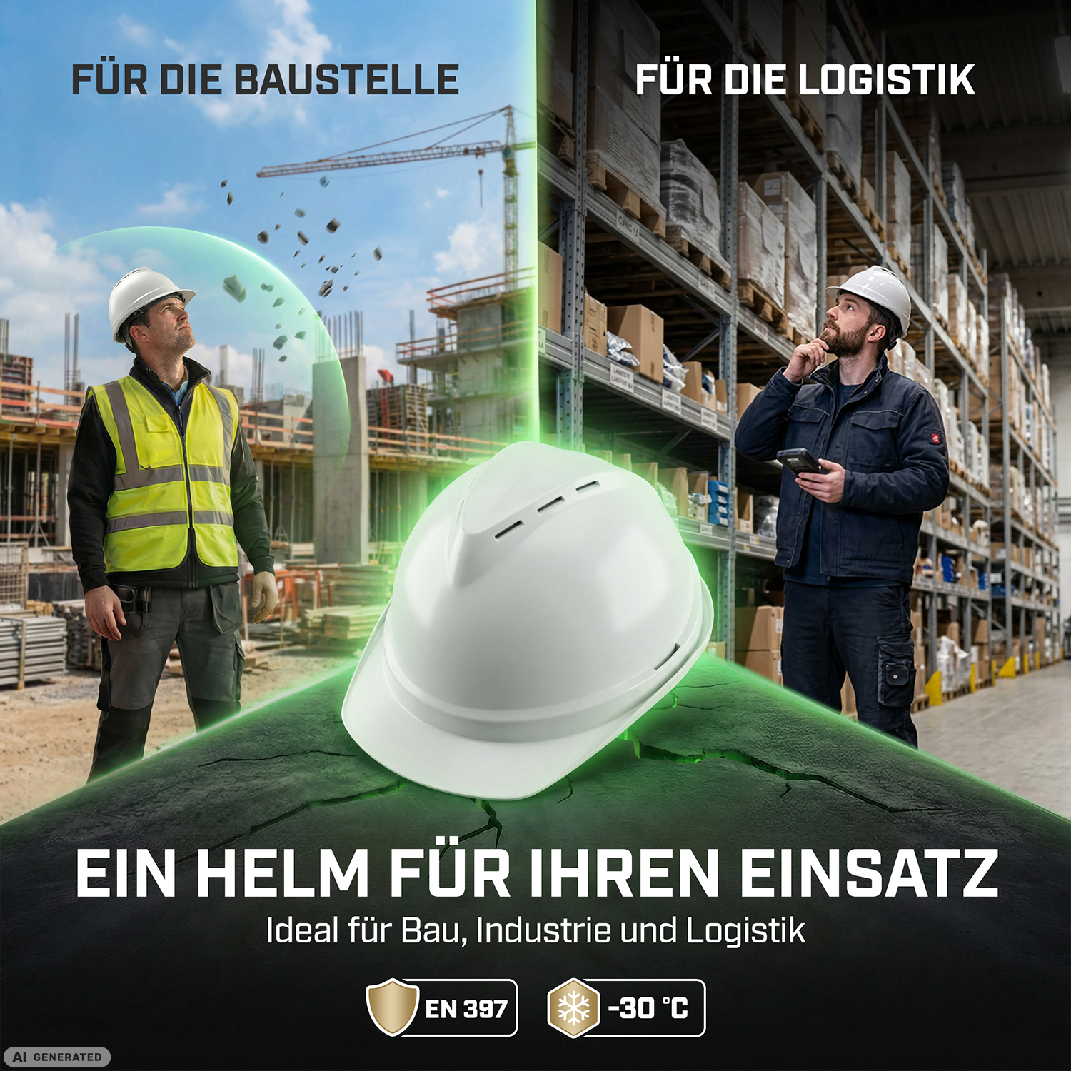 MSA V-Gard 500 Bauhelm mit Belüftung