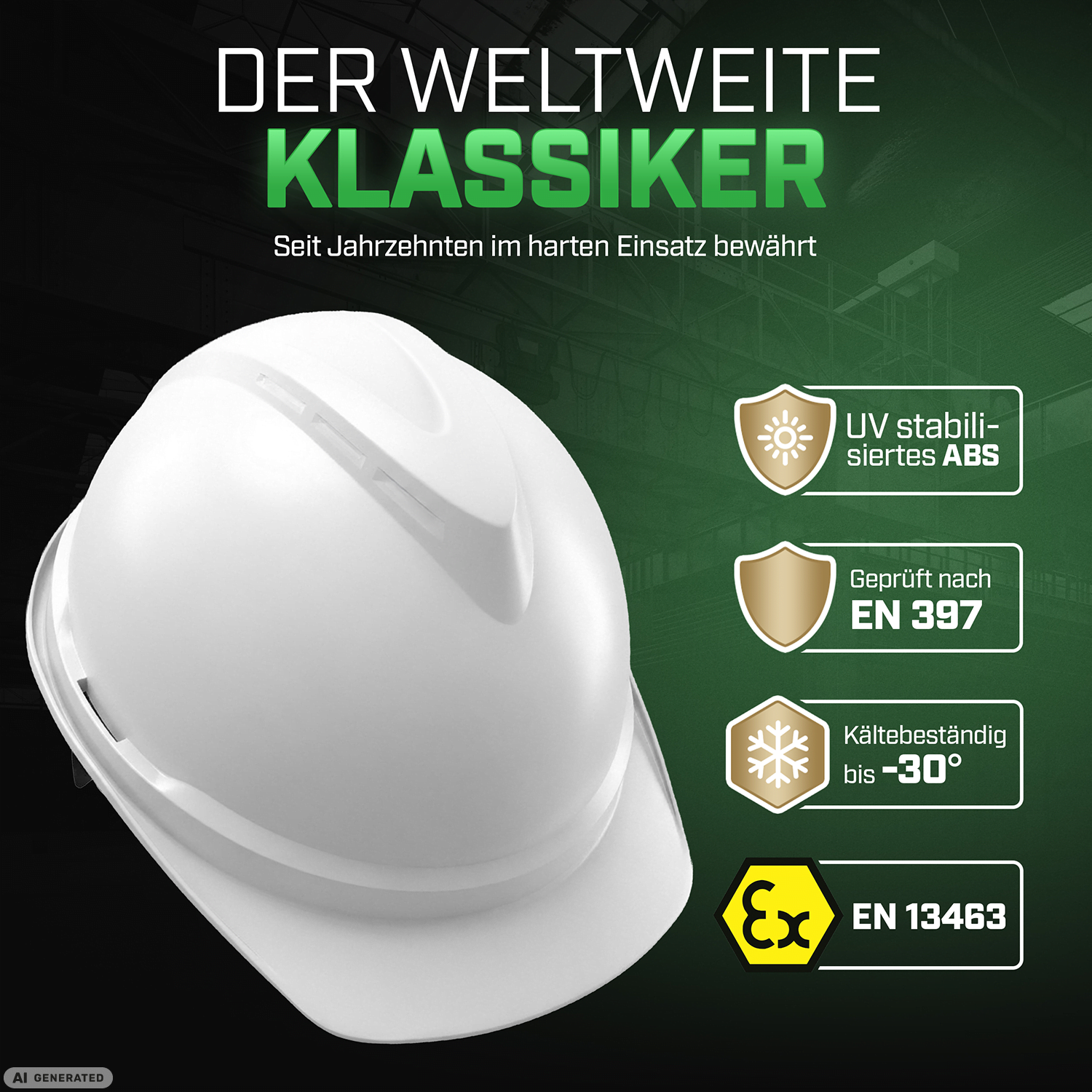 MSA V-Gard 500 Bauhelm ohne Belüftung