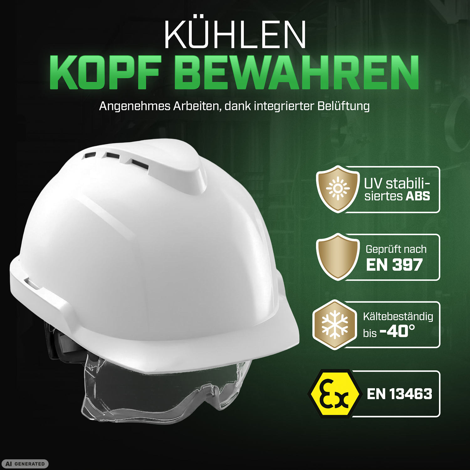 MSA V-Gard 930 Schutzhelm mit Visier