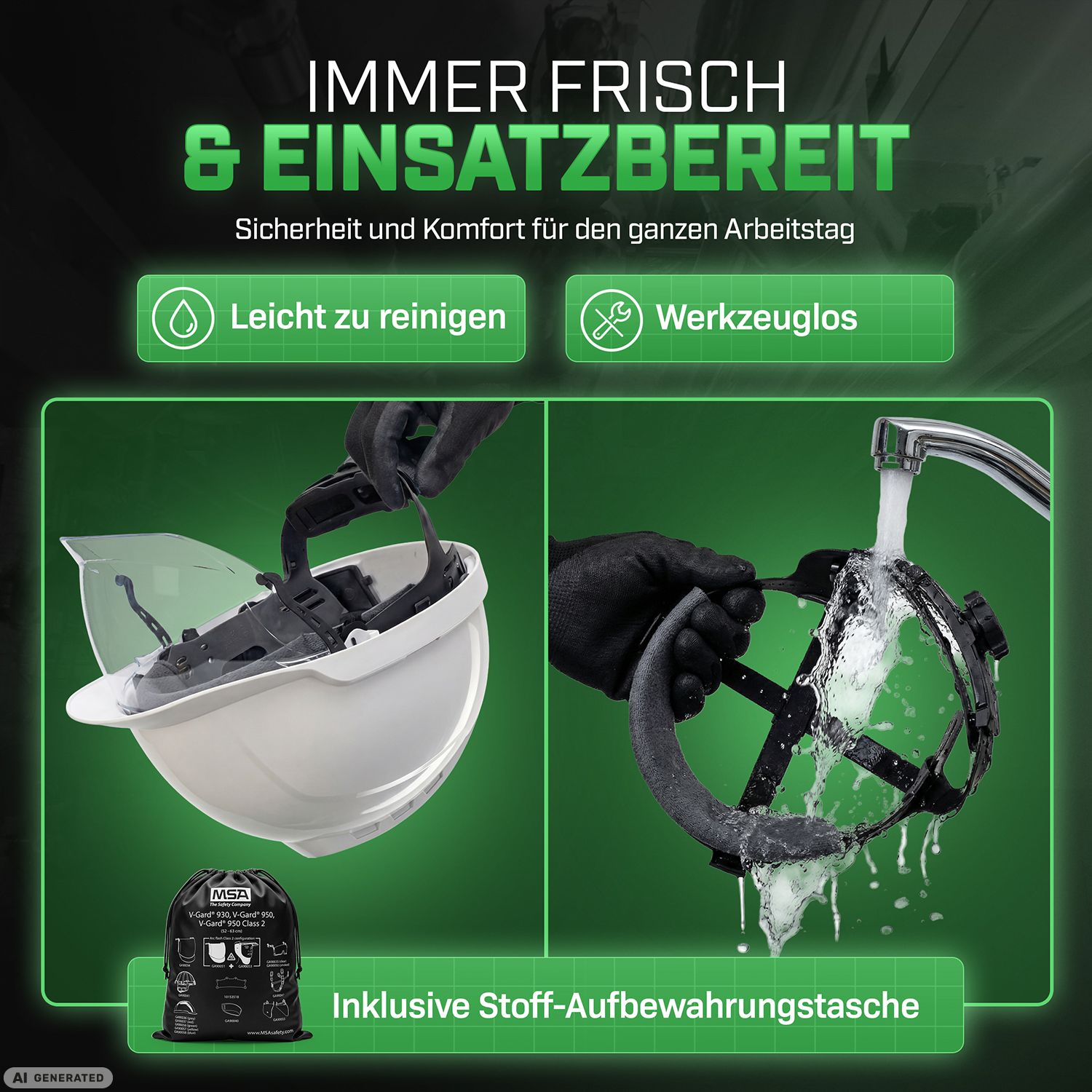 MSA V-Gard 950 Schutzhelm mit Visier
