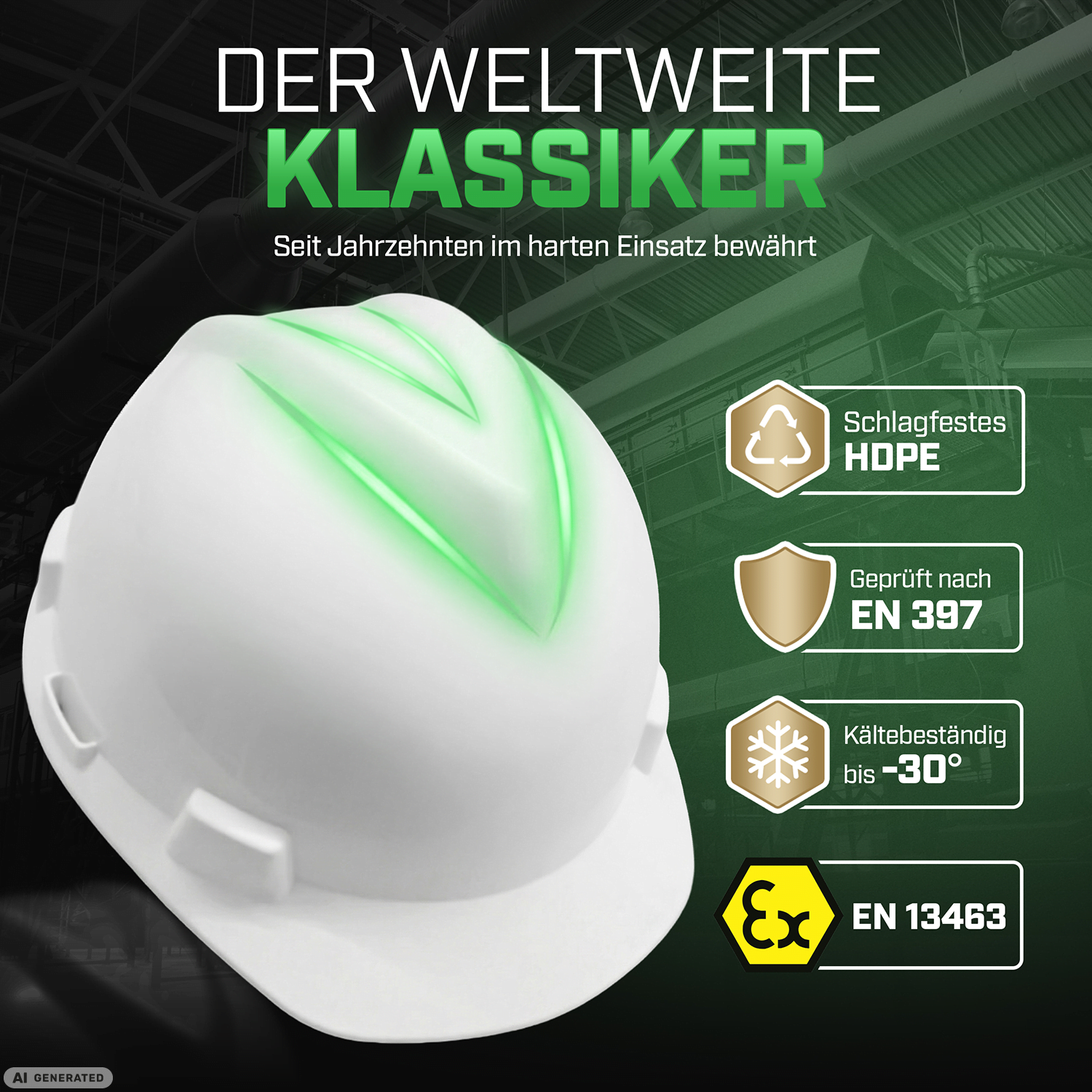 MSA V-Gard Bauhelm unbelüftet