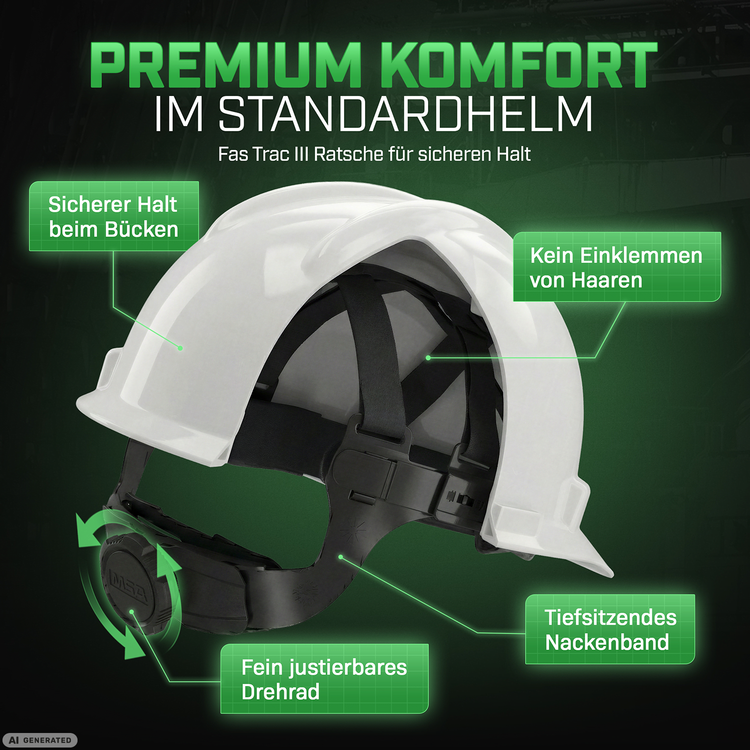 MSA V-Gard Bauhelm unbelüftet