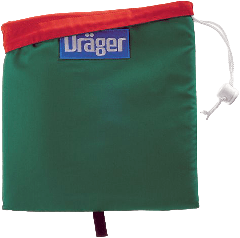 Dräger X-plore und Panorama Nova - Masken-Wendebeutel - rot-grün - 360 x 340 mm - mit Zugband & Stopper (nicht für FPS 7000)