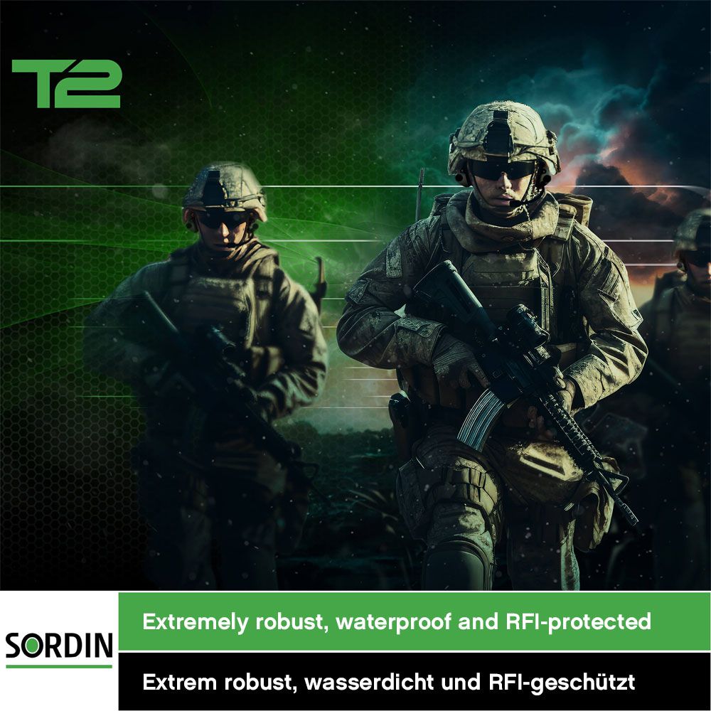 Sordin Supreme T2 Kapsel-Gehörschutz aktiv mit Leder-Kopfband Tan (Bild 4)