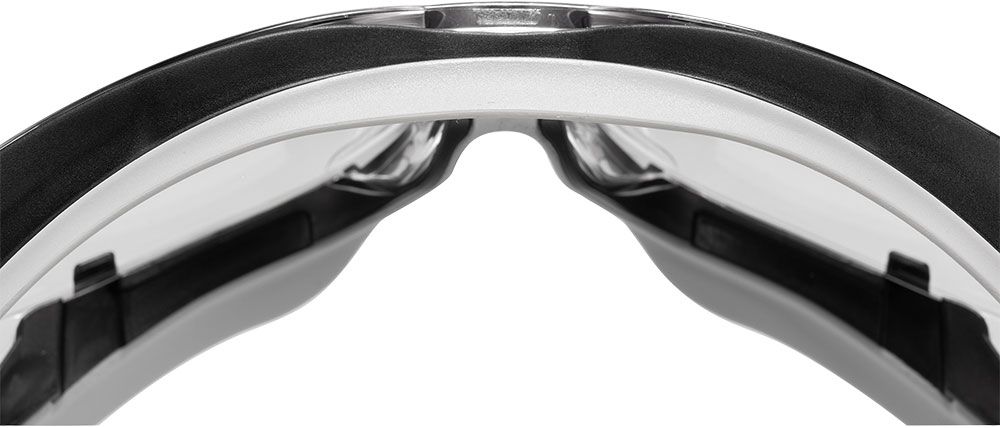 Uvex Bikerbrille / Arbeitsschutz-Vollsichtbrille 9307 carbonvision, Scheibe aus Polycarbonat
