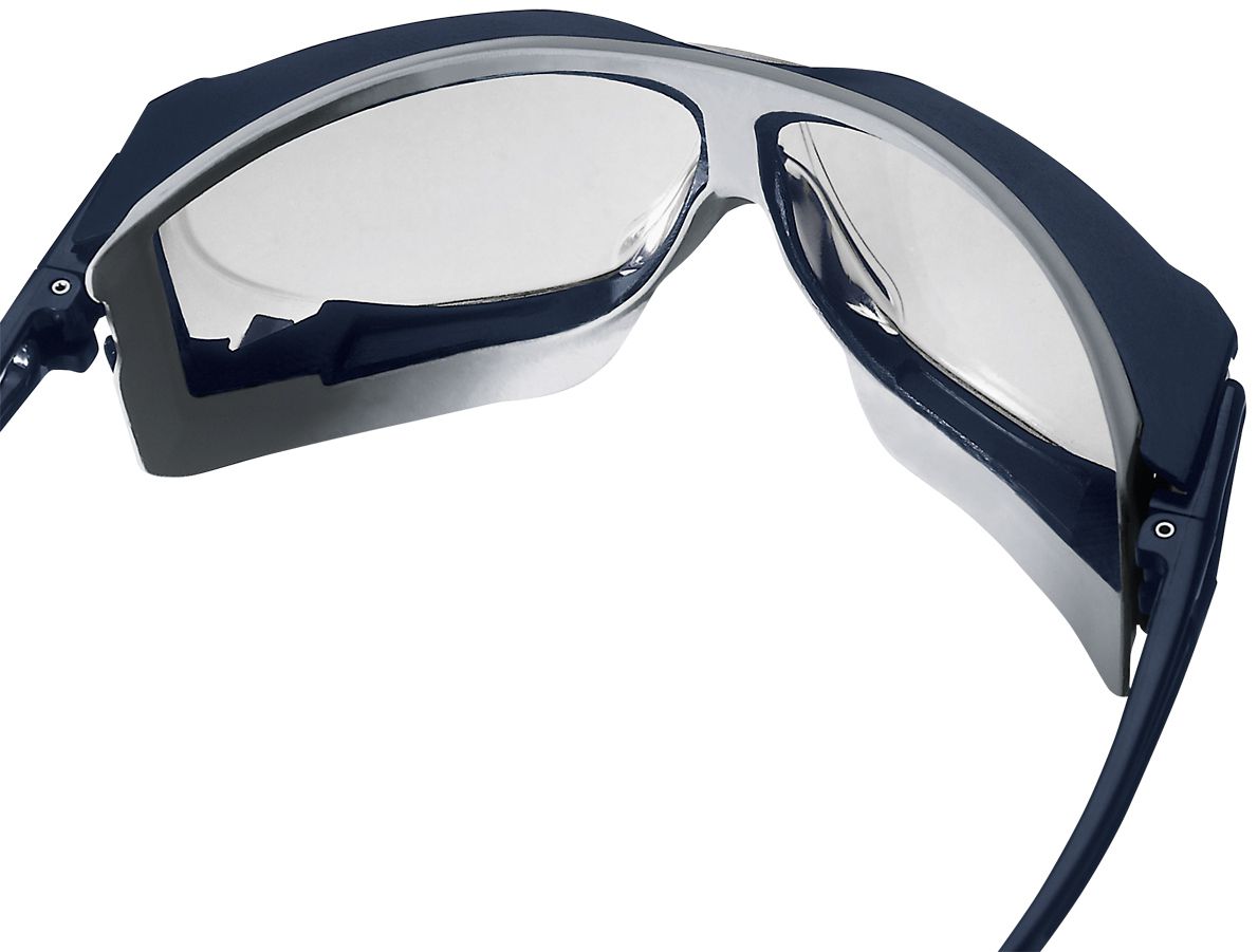 uvex skyguard NT 9175 Schutzbrille - kratz- & beschlagfest dank supravision excellence - EN 166/172 - Blau-Grau/Klar