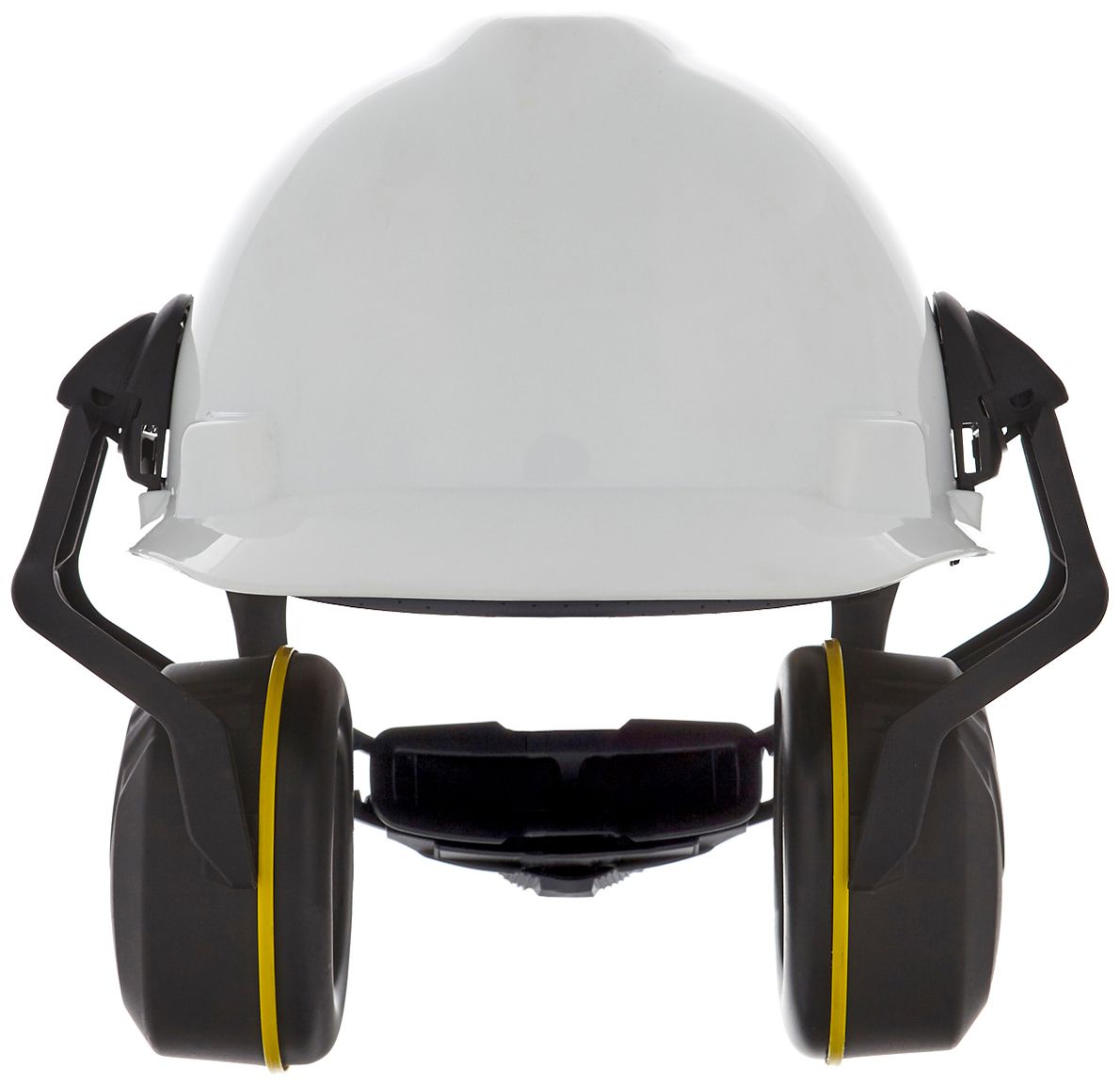 MSA V-Gard Helm-Kapselgehörschutz - Gehörschutz-Kapseln mit Halterung für die Helmmontage - Schwarz/Gelb - SNR: 32 dB