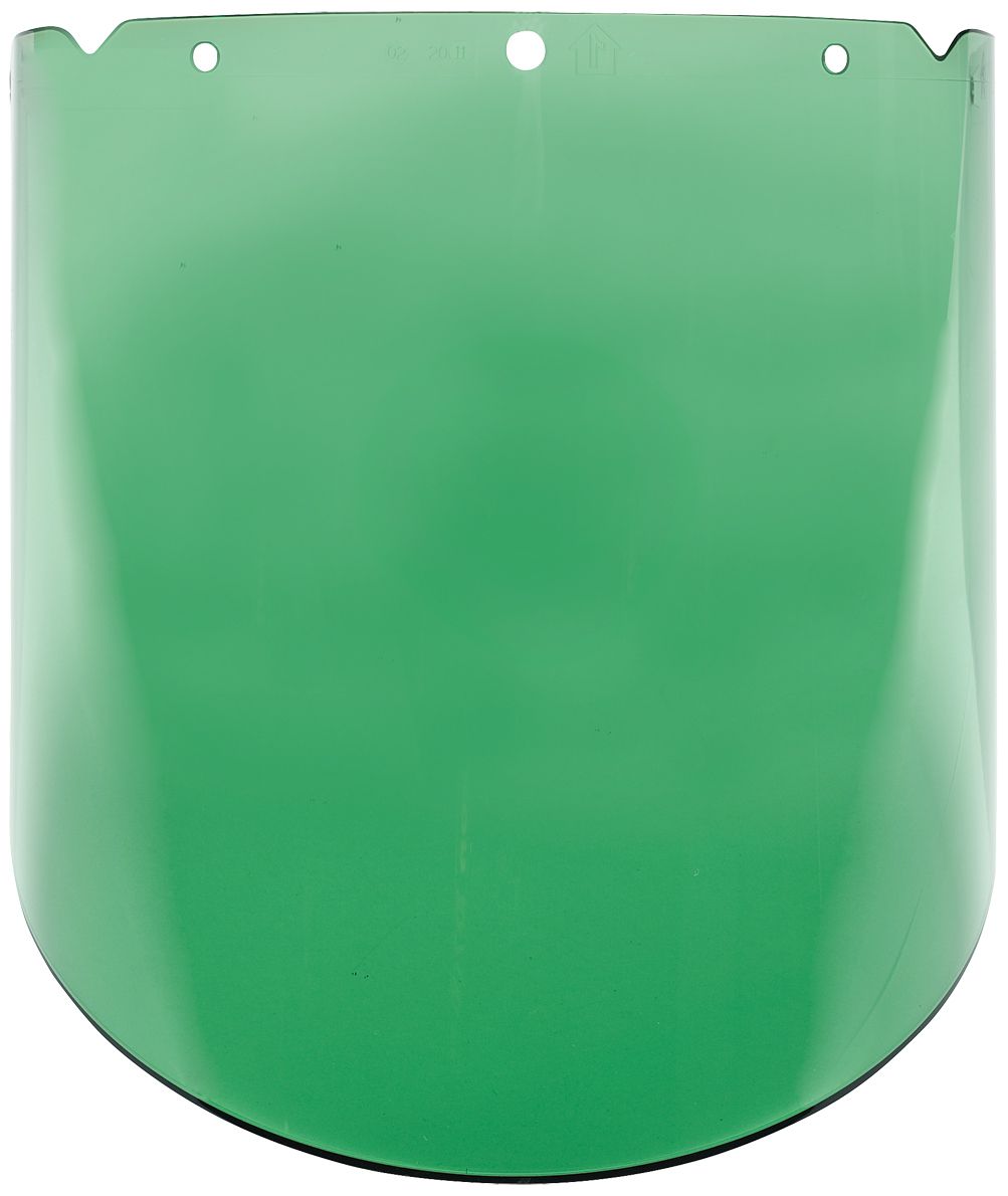 MSA V-Gard Polycarbonat-Helmvisier - besonders robust - ohne Halterung - EN 166 - 23,5 x 43,2 x 0,25 cm - Grün