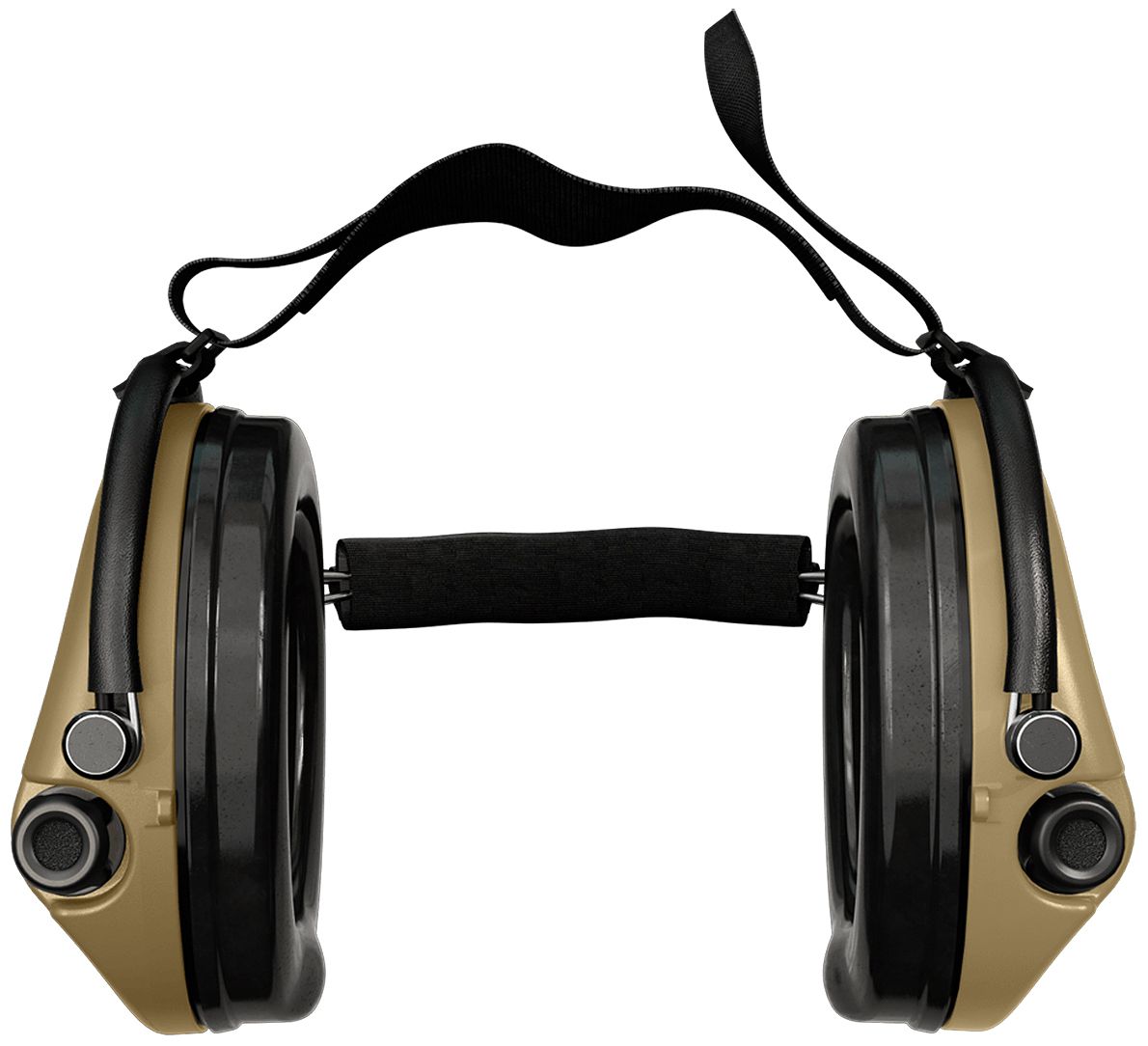 Sordin Supreme MIL AUX Gehörschutz - aktiver Militär-Gehörschützer - AUX-Anschluss, Neckband & beige Kapsel