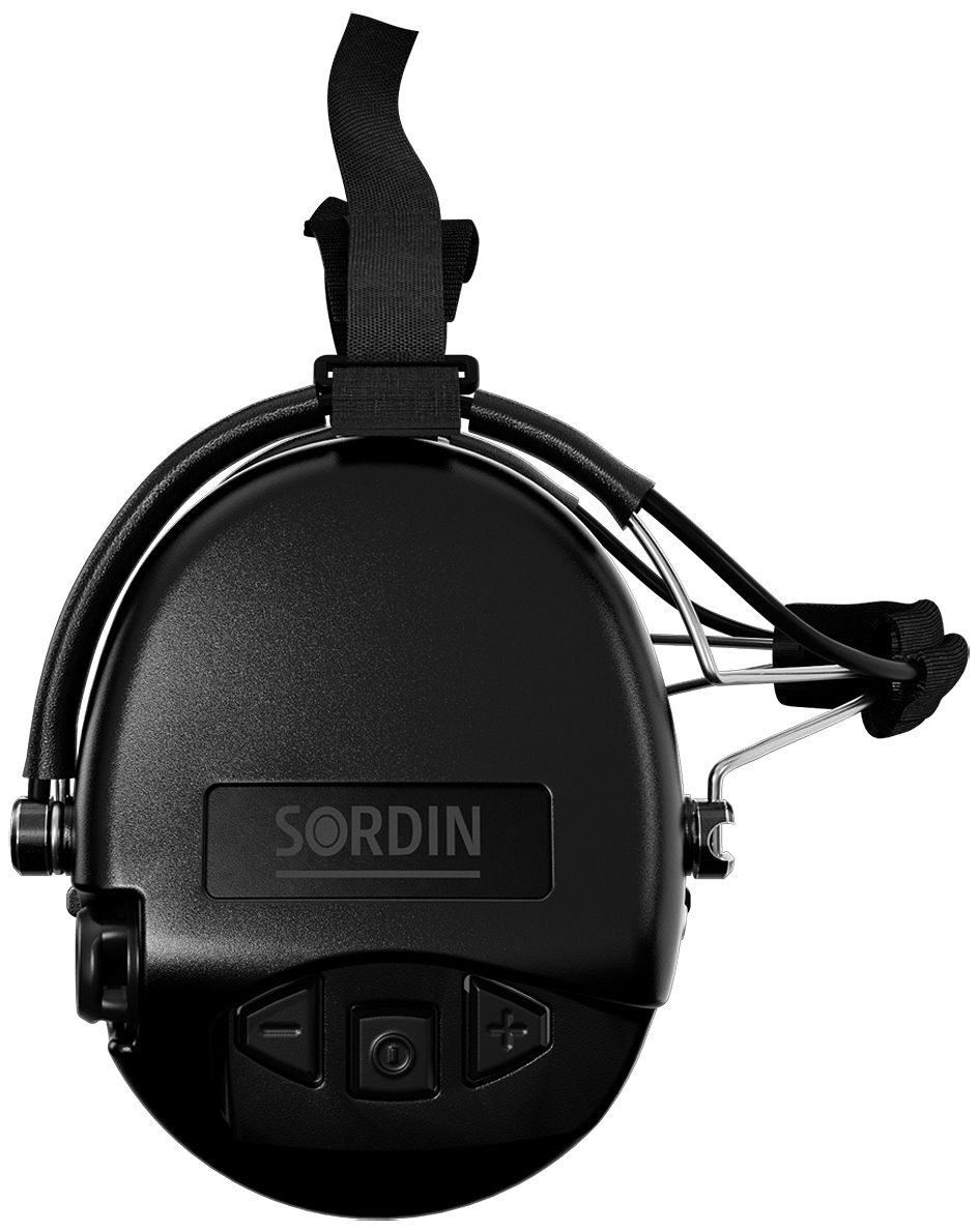 Sordin Supreme MIL AUX Hearing Protection - Active Military Hearing Protector - AUX Connector & Neckband