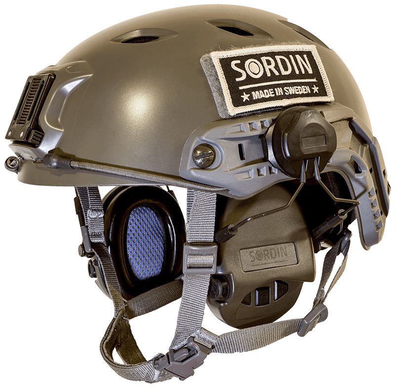 Sordin 60160 ARC-Adapter - nur für Sordin Supreme Modelle mit Slim-Kopfband - zur Befestigung an Militär-Helmen - 1 Paar