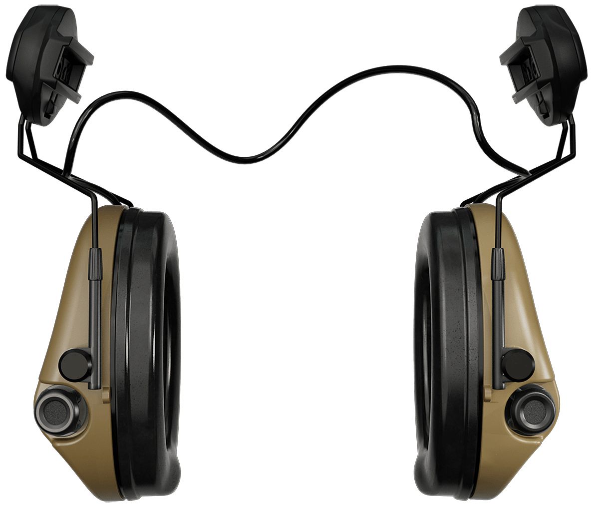 Sordin Supreme MIL AUX Hearing Protector - Active Military Hearing Protector - AUX Connector, ARC Connector & Beige Capsule