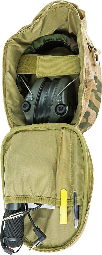 ACE Schakal Gehörschützer-Tasche - Tragetasche kompatibel mit Kapsel-Gehörschutz von Sordin, Howard Leight uvm. - Alte Version - Camouflage