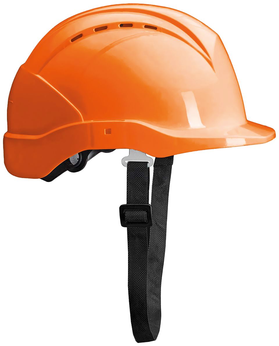 10 ACE Patera Bauhelme - Robuste Schutzhelme für Bau & Industrie - EN 397 - mit einstellbarer Belüftung - Orange