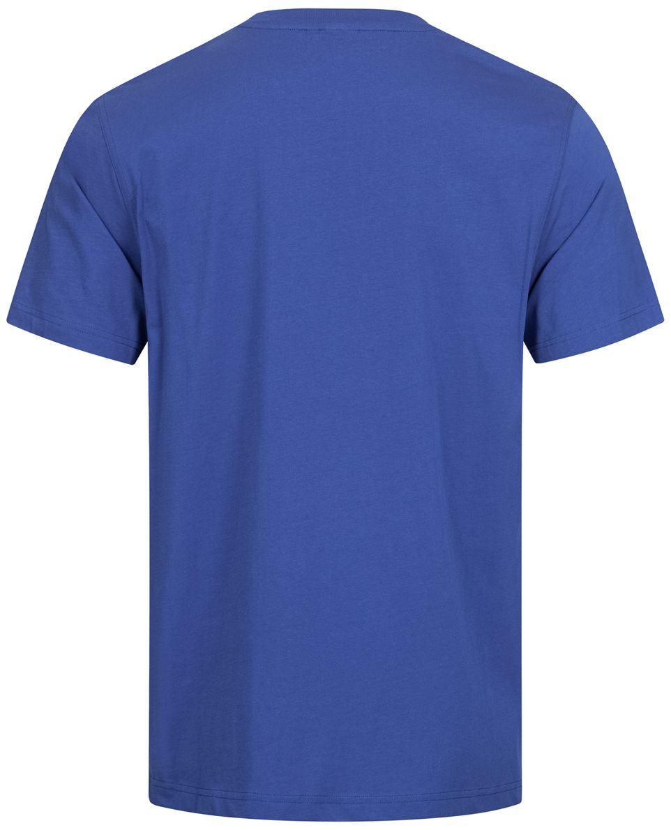 NITRAS MOTION TEX LIGHT Arbeits-T-Shirt - Kurzarm-Hemd aus 100% Baumwolle - für die Arbeit - Blau - 3XL