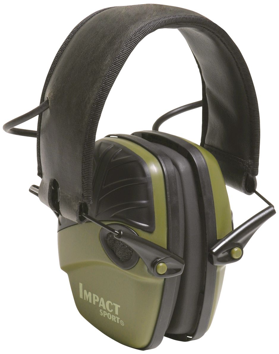 Howard Leight Impact Sport - Adult Earmuffs - Olive Green