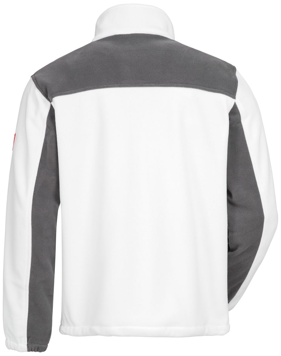 NITRAS MOTION TEX PLUS 7043 fleece jacket - windproof outdoor jacket for work - White - 5XL