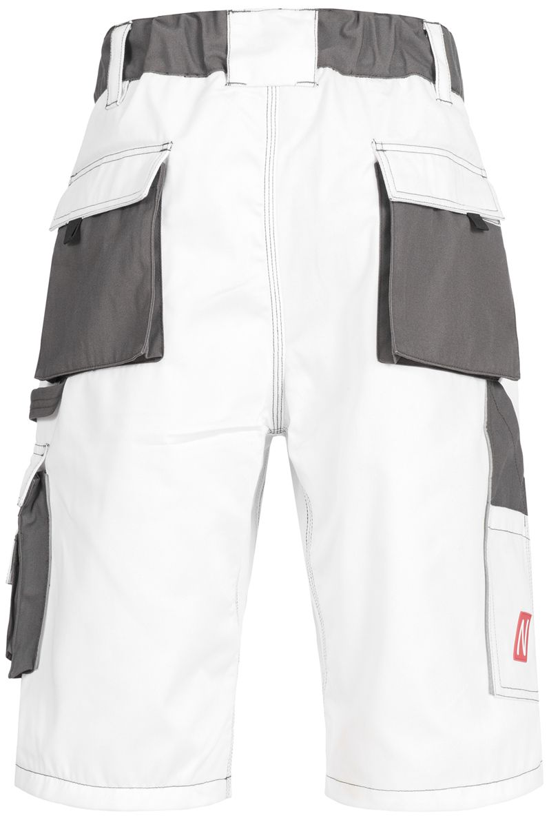 NITRAS MOTION TEX PLUS 7603 Arbeitsshorts - Shorts für die Arbeit - 35% Baumwolle - Weiß - 52