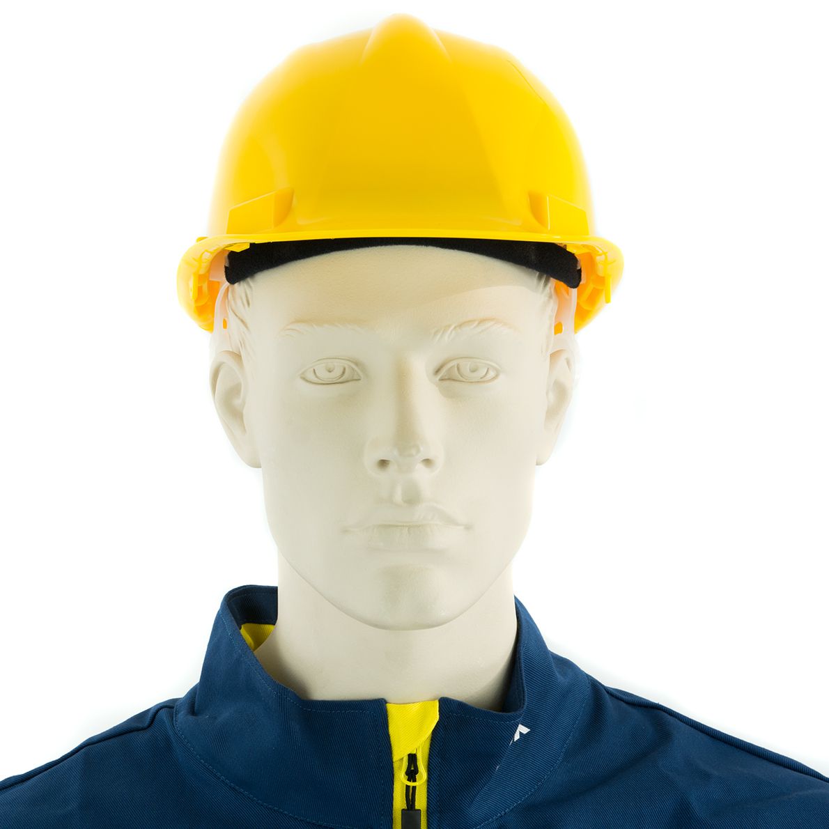 REIS UNIVER construction helmet - robust safety helmet for construction & industry - EN 397 - with 4-point suspension - yellow