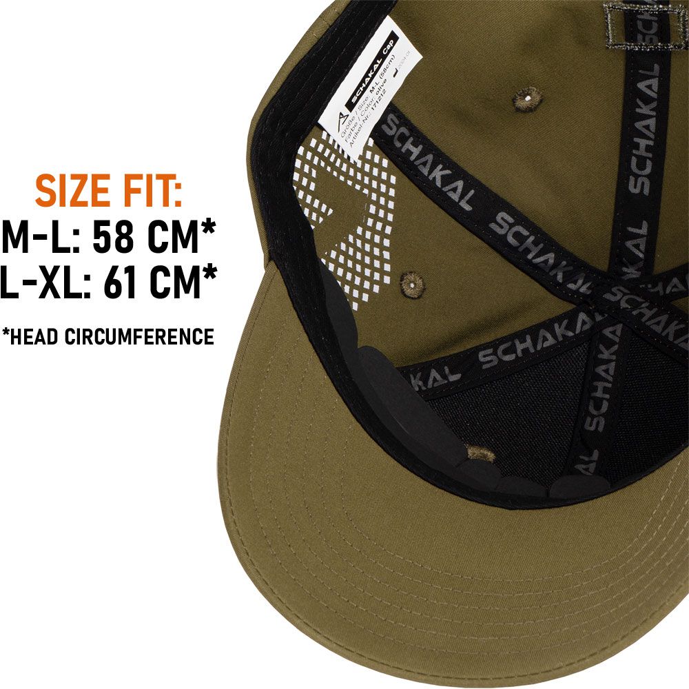 ACE Schakal Baseball Cap - Tactical Baseball Hat for Men - Sporty, Lightweight, Robust & Breathable - Olive - L-Xl