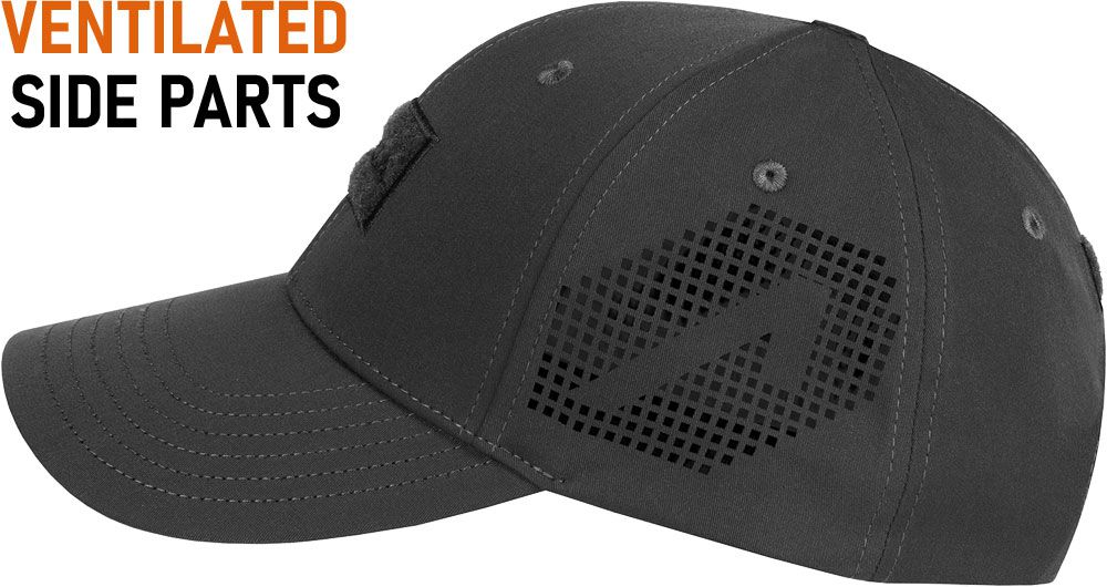 ACE Schakal Baseball Cap - Tactical Baseball Hat for Men - Sporty, Lightweight, Robust & Breathable - Black - M-L