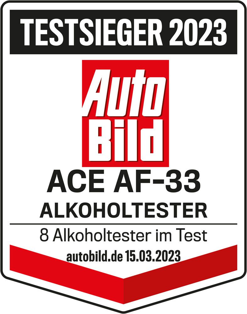 ACE AF-33 Alkotester - the #1 breathalyser according to AUTO BILD