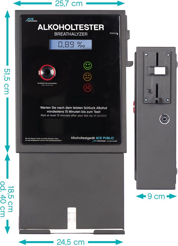 newgen medicals Alcohol Tester: Kompakter Alkoholtester für bis zu bis 1,99  Promille, mit LCD-Display (Alkoholmessgerät, Alkoholmesser, Schlüsselband)