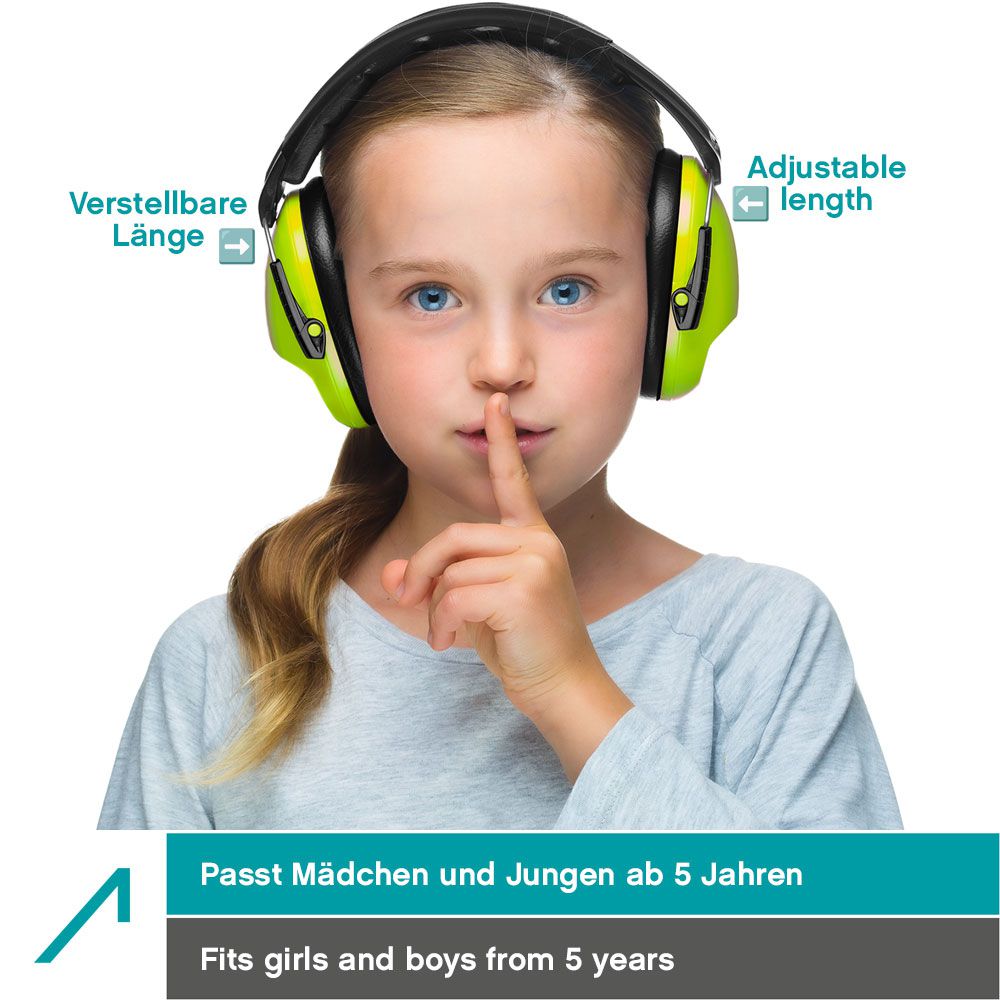 ACE SHH...! Kapsel-Gehörschutz für Kinder - Lime