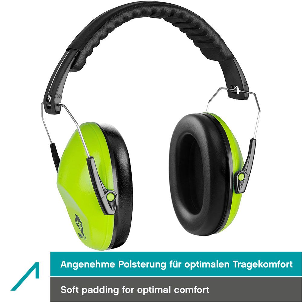 ACE SHH...! Children's hearing protectors SNR: 26, earmuffs, colour: Lime