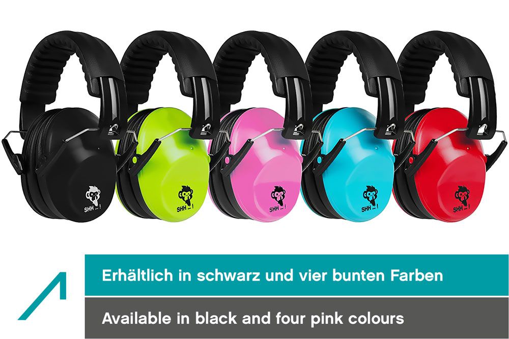 ACE SHH...! Children's hearing protectors SNR: 26, earmuffs, colour: Lime