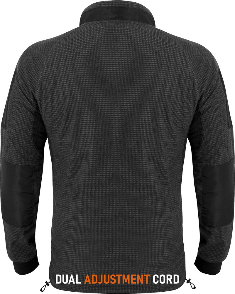 ACE Schakal Pullover - taktischer Outdoor-Sweater mit Klett-Fläche am Arm - für Airsoft, Paintball & Trekking - Schwarz - L