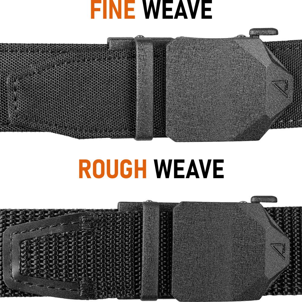 ACE Schakal Army Belt for Men - Tactical Men's Trouser Belt with Quick-Release Fastener without Holes - Smooth Nylon - 114 cm