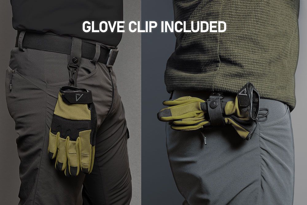 ACE Schakal Outdoor-Handschuh - taktische Handschuhe für Airsoft, Paintball & Schießsport - Touchscreen-fähig - Grün - XXL