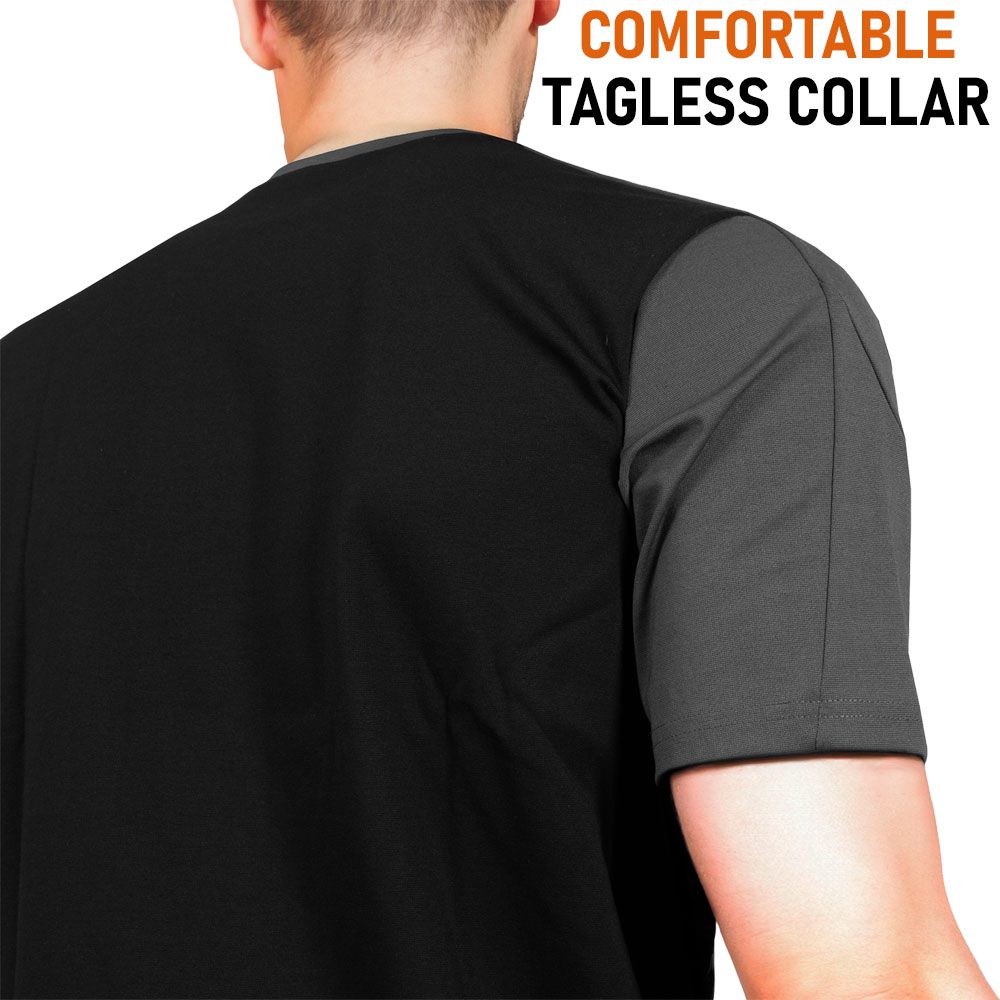 ACE Schakal Einsatz-Tshirt - taktisches T-Shirt für Herren - Kurzarm Outdoor-Shirt mit Raglan-Ärmeln für Männer - Grau - S