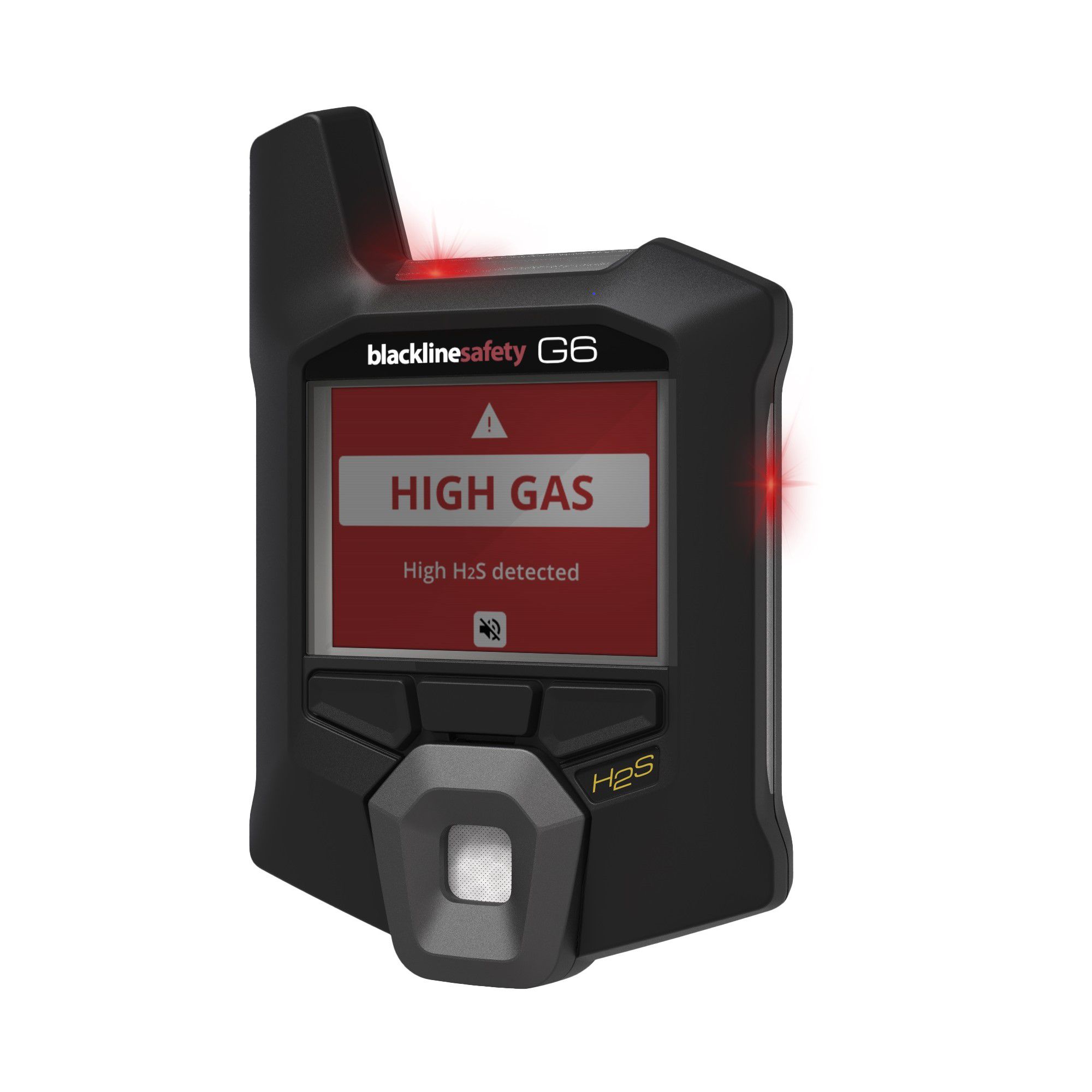 Blackline Safety G6 Ein-Gas-Warngerät mit GPS - für H2S Schwefelwasserstoff - 0-100 ppm - Alarmschwellen einstellbar
