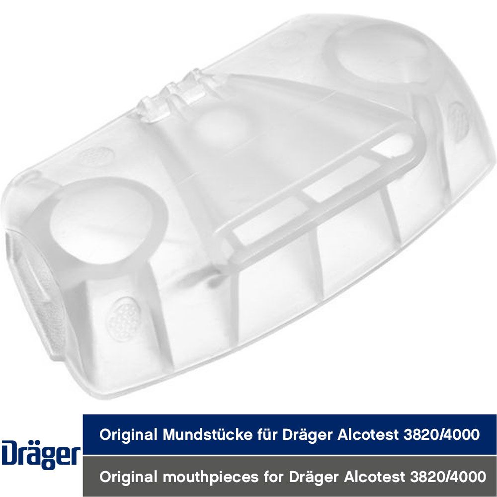 Dräger Alkoholtester-Mundstücke - 5 Mundstücke mit Rückatemsperre für Alcotest 3820 und 4000 - hygienisch einzeln verpackt