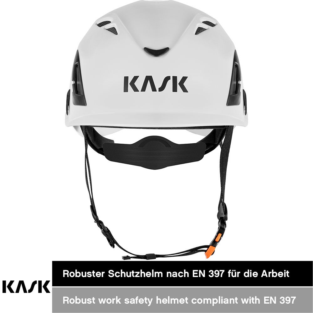 Kask Safety Superplasma AQ Schutzhelm - Bauhelm für die Arbeit - Industrie-Helm für Bau und Handwerk mit Belüftung