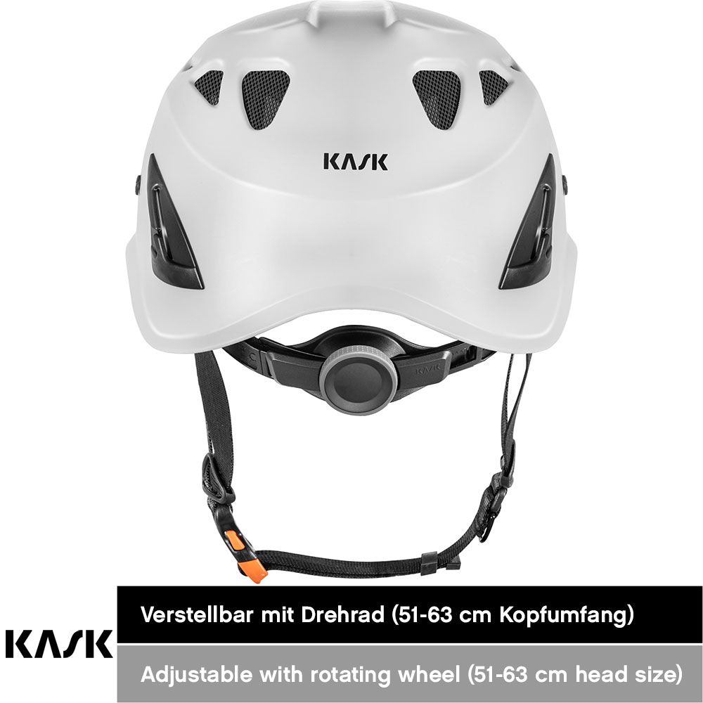 Kask Safety Superplasma AQ Safety Helmet - Construction Helmet for Work - Industrial Helmet for Construction and Trade with Ventilation - White