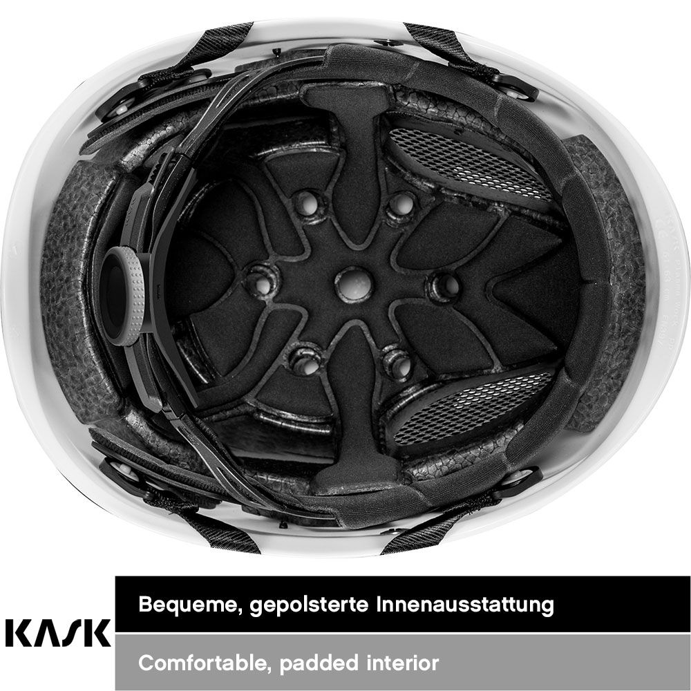 Kask Safety Superplasma AQ Schutzhelm - Bauhelm für die Arbeit - Industrie-Helm für Bau und Handwerk mit Belüftung - Blau