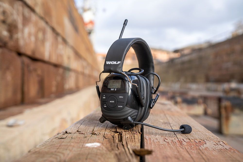 Sahaga WOLF Headset PRO Gen. 2.0 Kapsel-Gehörschutz - Kapsel-Gehörschützer mit Mikrofon, Radio & Bluetooth